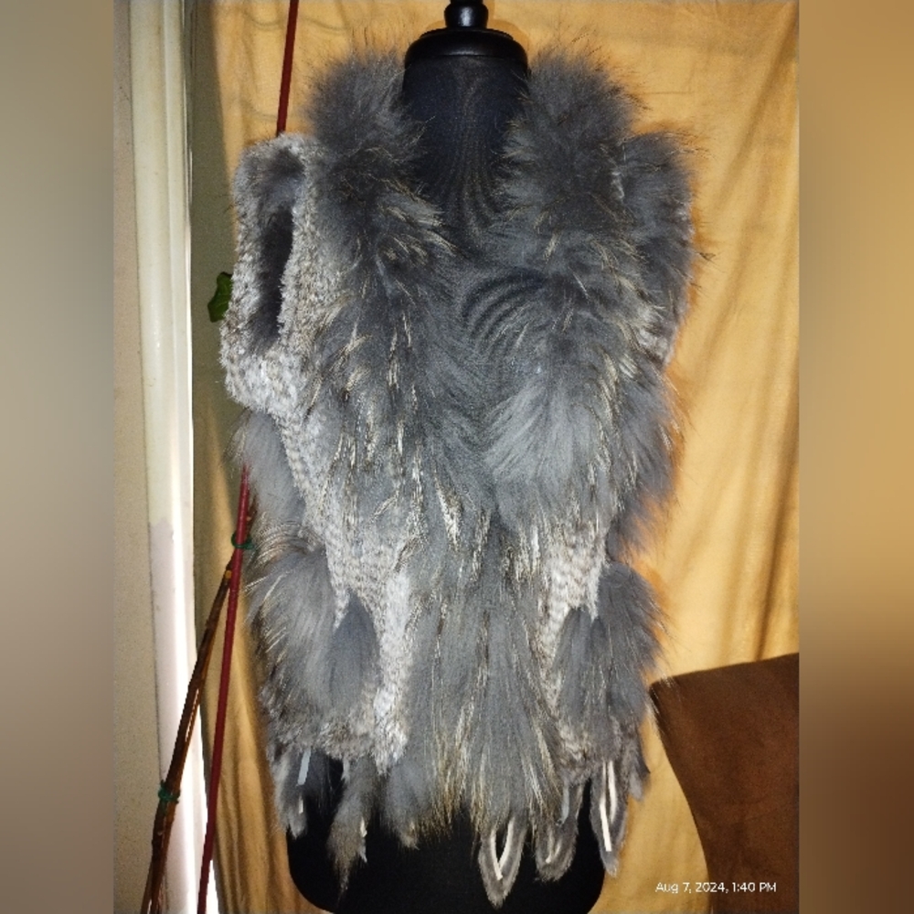 G.W.B.G. Genuine Fur Vest Size Medium